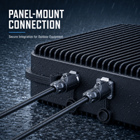 Câble pré-câblé étanche IP68 LP20 avec connecteur Push Lock 2, 3, 4, 5, 7, 9, 12, 14 broches pour équipement extérieur