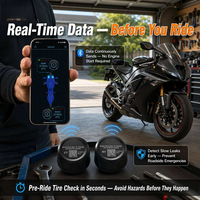 Système de surveillance de la pression des pneus (TPMS) pour moto, batterie longue durée, application Bluetooth, capteur mini léger pour moto