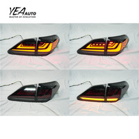 Mise à niveau Full LED à travers le feu arrière pour lexus RX 2009-2015 RX270 330 350 450H feu arrière de voiture avec feu moyen 2009-2015