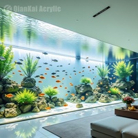 Meilleures ventes : aquarium rond en acrylique surdimensionné de style moderne et luxueux de 25 W, personnalisable, pour salon, accessoires d'aquarium personnalisables