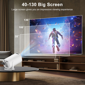 EU HY300Pro Portable <b>Projector</b> with WiFi Mini Smart Home LCD Display 4k 1080P Video Projecteur <b>Android</b> Proyector - Product Image 4