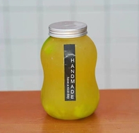 Bouteille de boisson en plastique écologique en forme de gourde de 500 ml, PET de qualité alimentaire pour le thé, les boissons énergisantes, les jus, les boissons gazeuses, marque Simplife