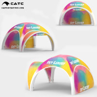 Tente publicitaire gonflable CATC imperméable et personnalisable en taille pour événements |   Abri extérieur portable pour les campagnes marketing de roadshows