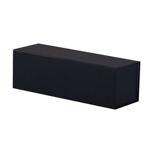 Luxury rigid black folding magnetic closure tumbler mug retail packaging box