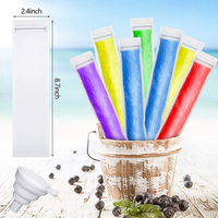 En gros Givré Biodégradable Personnalisé Imprimé Crème Glacée Pop Moule Thermoscellage Zipper Emballage Congelé En Plastique Popsicle Sac