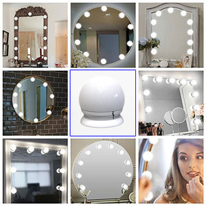 Alta rentabilidad <span class=keywords><strong>para</strong></span> la lámpara de espejo de tocador de maquillaje LED de estilo Hollywood, 5 temperaturas de color, tocador de baño de alambre oculto - Product Image 3