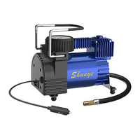 Portable 12V 150 PSI Metal Air Compressor 30mm Single Cylinder Tire Inflator with Repairing Tools and Fast Inflate