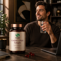 Capsules dures végétariennes CoQ10 PQQ, antioxydant végétal, nutrition cellulaire, confort cardiaque quotidien, maintien de l'énergie, complément pour adultes