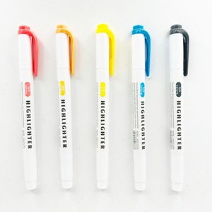 Marcadores Fluorescentes de Doble Punta a Base de Agua, Inodoros, de 5 Colores, de Calidad Premium para Estudiantes - Product Image 1