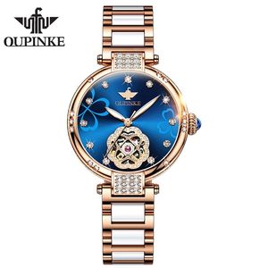 นาฬิกาข้อมือผู้หญิง OUPINKE <span class=keywords><strong>3183</strong></span> แบรนด์หรู ระบบอัตโนมัติ สายเซรามิก แฟชั่น นาฬิกาข้อมือผู้หญิง Relogio Feminino - Product Image 1