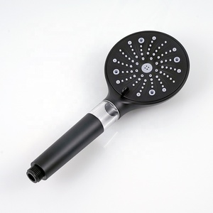 Pommeau <span class=keywords><strong>de</strong></span> <span class=keywords><strong>douche</strong></span> rond <span class=keywords><strong>noir</strong></span> mat 11 modes avec fenêtre <span class=keywords><strong>de</strong></span> filtre visible, coton PP remplaçable, douchette haute pression avec 1 filtre - Product Image 4