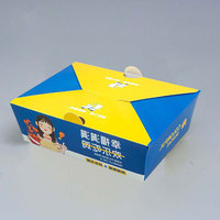 Boîte à poulet frit biodégradable OEM, adaptée aux aliments, recyclable, avec pelliculage mat, impression personnalisée, combo boîte à lunch pour restauration rapide