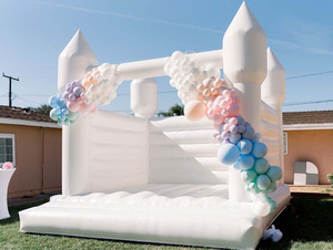Inflable boda gorila macaron color <span class=keywords><strong>Luna</strong></span> inflable pastel blanco deshierbe rebote Castillo salto Castillo para niños y adultos - Product Image 3