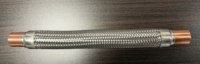 Couverture en filet d'expansion pour tuyau ondulé en acier inoxydable DN15~DN32, épaisseur 0,25 mm, résiste à une pression accrue