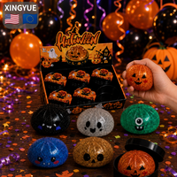 Jouet Squishy Mystère Arc-en-ciel en forme de Boulette, Motifs Citrouille et Fantôme d'Halloween, Maxi USA, Prêt à expédier, Faible MOQ, Extra Large, Livraison Gratuite