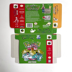 Green Version Blue Red Silver Yellow Crystal Gold Version with Tray Box <b>Game</b> Cartridge for N64 - Product Image 4