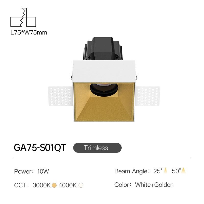 Bianco + Oro Senza Cornice 10W