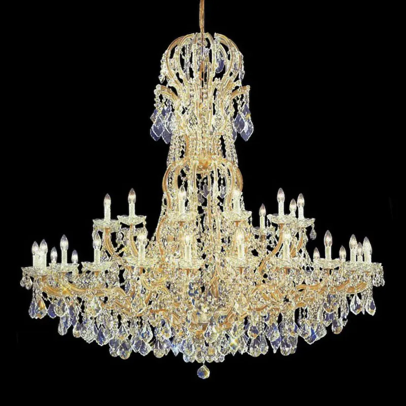 Pupponi Lighting Designer Lighting Luxury Large Crystal Chandelier Lamp Modern Gold K9 Crystal Chandelier