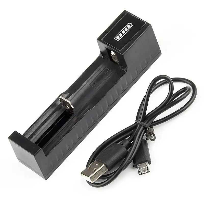 PUJIMAX Newest usb battery charger 3.7v lithium-ion battery charger 18650 26700 26650 li ion rechargeable battery charger