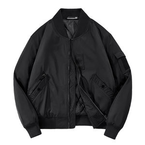 Chaqueta con cuello cruzado y logotipo personalizado, estilo uniforme de béisbol, holgada e informal, para primavera y otoño, cómoda y a la moda. - Product Image 2