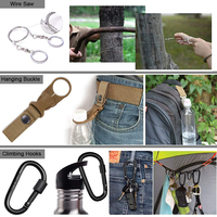 Kit d'outils multifonctions pour le camping, équipement de survie d'urgence en plein air pour la randonnée et le camping