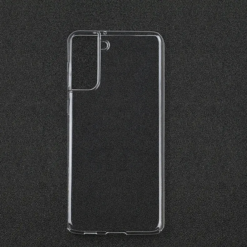 Aksesoris Ponsel S21 Plus Penutup Belakang untuk Samsung Galaxy S21 Casing Plastik Keras Bening