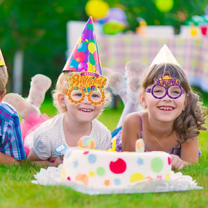 Divertidas Gafas de Fiesta de Cumpleaños Hechas de Papel 3D con 12 Estilos Diferentes para Niños - Product Image 5