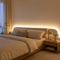 Bande lumineuse LED 220V AC IP68 sans points, flexible et linéaire pour chambre, armoire, placard, éclairage intérieur