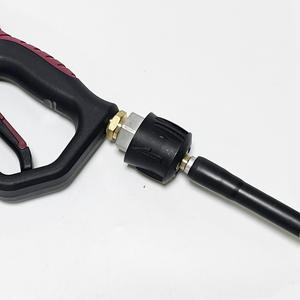 Pistolet à eau noire de nettoyage automatique à haute pression 1/4 déclencheur de joint de prise rapide pistolet de pulvérisation court 4000PSI Karchers <span class=keywords><strong>mousse</strong></span> de neige - Product Image 6