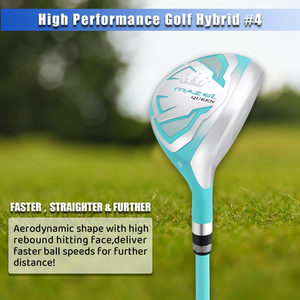 MAZEL Ensemble complet <span class=keywords><strong>de</strong></span> clubs <span class=keywords><strong>de</strong></span> <span class=keywords><strong>golf</strong></span> <span class=keywords><strong>pour</strong></span> <span class=keywords><strong>femme</strong></span> [12 pièces] <span class=keywords><strong>Club</strong></span> <span class=keywords><strong>de</strong></span> <span class=keywords><strong>golf</strong></span> bleu <span class=keywords><strong>pour</strong></span> petites dames - Product Image 3