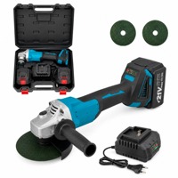 Meuleuse d'angle industrielle sans fil 21V à moteur brushless 6500 tr/min 125mm robuste pour la découpe et le façonnage de tuyaux en métal