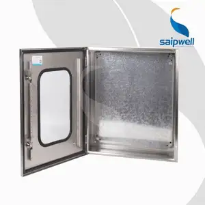 SUS304 SUS316 Stainless Steel IP66 Clear Window Outdoor Power Distribution Meter Box