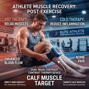Dispositivo Portátil de Crioterapia con Calor, Máquina de Terapia de Compresión Fría y Caliente con Control Remoto Inalámbrico para Alivio Muscular - Product Image 5