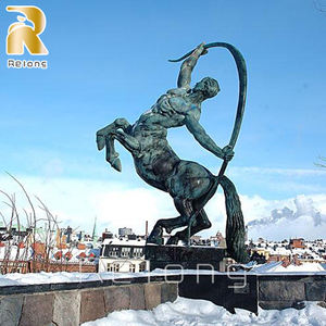 Escultura de <span class=keywords><strong>Centauro</strong></span> de Bronce Tallada a Mano, Tamaño Real, Decoración Moderna para Jardín o Parque al Aire Libre - Product Image 5