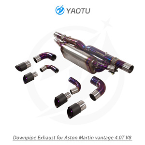 YT Hệ thống xả Hợp kim Titan catback cho Aston Martin Vantage V8 4.7 2012 2017 với Ống Xả Van giảm thanh - Product Image 2