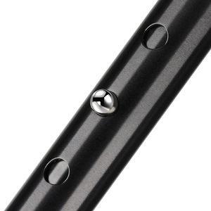 Adjustable Aluminum Alloy Folding <b>Cane</b> With Four Corner Base For Elderly Support And Stability Black Color Model GB 8031 - Product Image 2