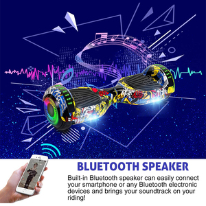 2023 High Quality Scooter Two Wheel 6.5 Inch Self-balancing Scooters with Music <b>Speakers</b> and <b>LED</b> Lights - Product Image 2