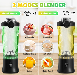 Household Small Electric <b>Juice</b> <b>Extractor</b> Portable Blender USB Rechargeable Blender Cup for Fresh Fruit Vegetable Smoothie Drinks - Product Image 3