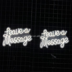 Enseigne néon MILE Video Guestbook personnalisée pour stand <span class=keywords><strong>de</strong></span> mariage, laissez un message, enseigne néon LED pour mariage - Product Image 4