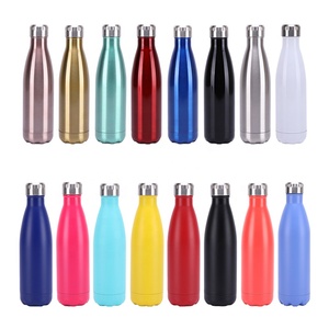 Thả Vận Chuyển Đôi Tường Thép Không Gỉ 500ML Cola Hình Thể Thao Cầm Tay Chân Không Flask Chai Nước 100 + Màu Sắc Trong Kho - Product Image 3