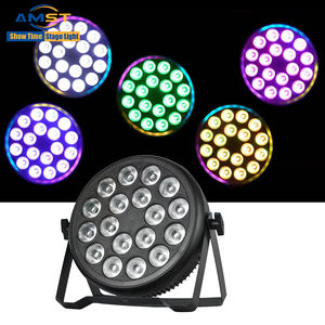 Projecteur LED Par 18x10W RGBW 4-en-<span class=keywords><strong>1</strong></span> avec contrôle DMX512 <span class=keywords><strong>pour</strong></span> DJ, bars, mariages, événements – Éclairage de scène portable pleine couleur - Product Image 2