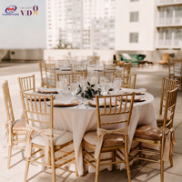 Chaises Chiavari en métal doré de luxe empilables pour mariages, événements, banquets, hôtels et fêtes – Vente en gros directe usine de Foshan, Chine