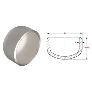 Tampas redondas para tubulação, tampas redondas da extremidade do domo da tubulação para montagem elétrica