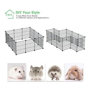 Recinto para Mascotas, Jaula para Animales Pequeños, Recinto Portátil de Alambre Metálico para Interiores, Adecuado para Animales Pequeños y Cerdos - Product Image 3