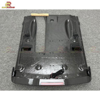 Diffuseur arrière en fibre de carbone style Nismo pour Nissan R35 GTR 2008-2016, lèvre de pare-chocs avec canards et éclairage LED