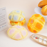 Jouet en PU à rebond lent, 17 cm, réaliste, style alimentaire, grand pain ananas, toucher doux et collant, grand pain moelleux, emballé individuellement