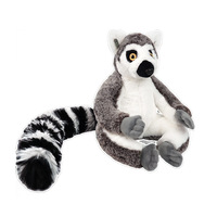 Peluche Lémur à queue annelée réaliste, Adorable animal de la jungle en peluche, Cadeau pour enfants, Ornement