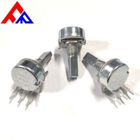 Fanrui RK166NV04 Series Single Gang 3-Pin 16mm Rotary Volume Control 10k-50k Linear Carbon Film Potentiometer 20% Tolerance