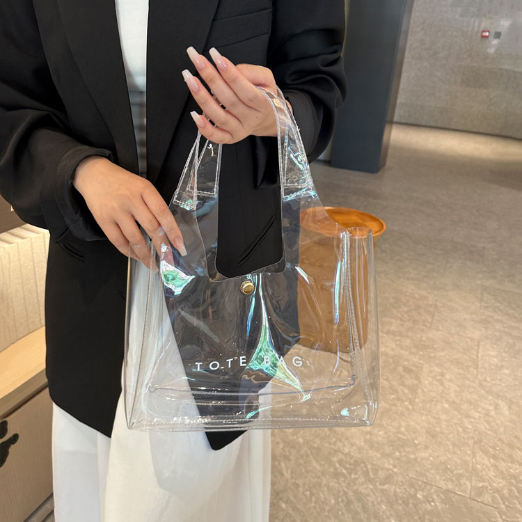 Clear Plastic Beach Bags Durable, Waterproof Fashionable