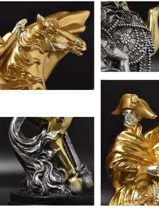 유럽 인물 나폴레옹 기사 조각 가정 장식 수지 공예 장식품 - Product Image 5